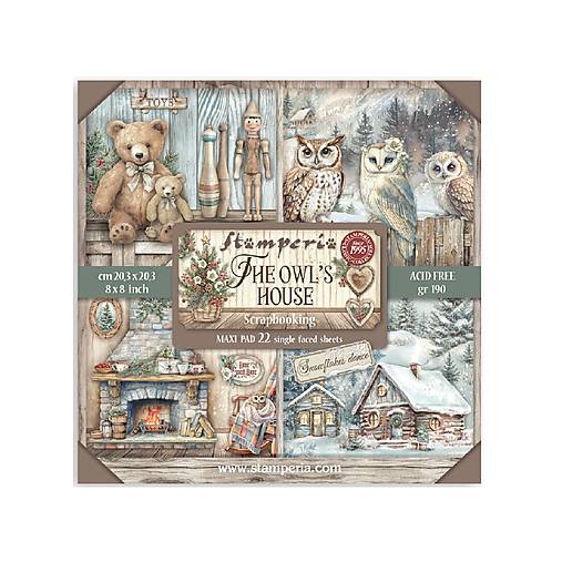 Papier - Stamperia Scrapbook papier The Owl's House 8x8 Maxi  - 17685993_
