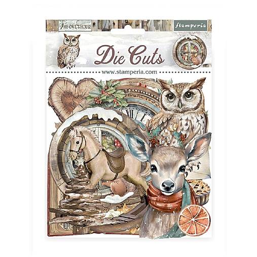 Papier - Stamperia kartónové výrezy The Owl's House  - 17686086_