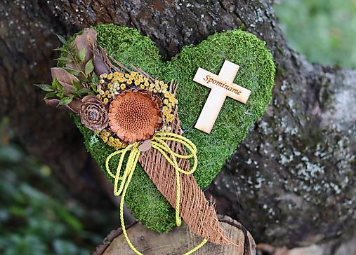 Dekorácie - Srdiečko na hrob - 17685091_