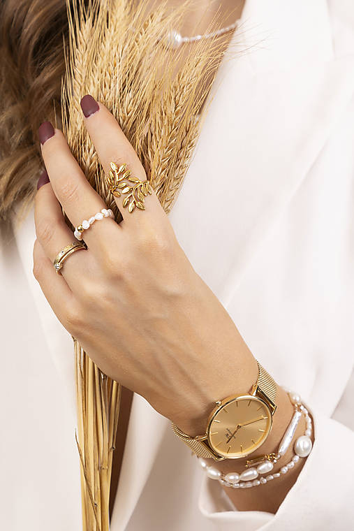 Náramok s barokovou perlou – Kolekcia Keshi Line