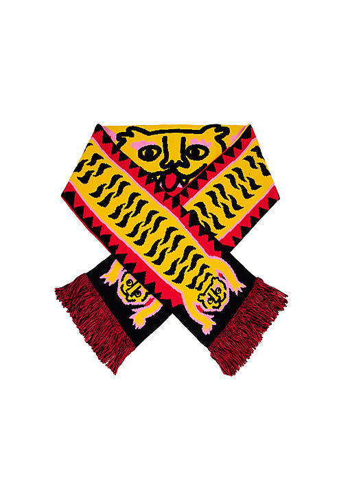 Šály a nákrčníky - Šál s tigrami z organickej bavlny. Šál má dve rôzne strany. - 17685817_