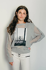  - Mikina so sieťovinou KEEP SMILING -veľkosť M - 17688284_