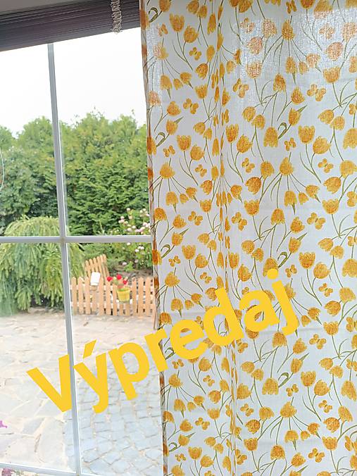 Úžitkový textil - Závesy tulipány výpredaj - 17687555_