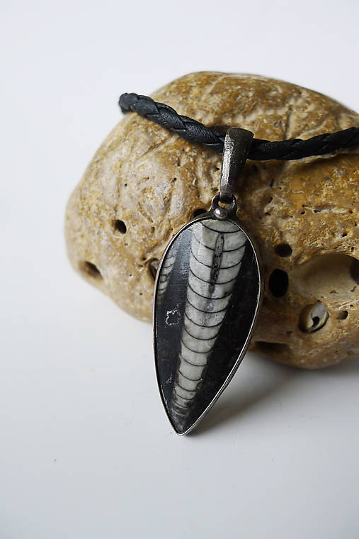 Pánske šperky - Amulet - Orthoceras I. - 17688153_