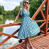 Šaty - Elegantné šaty Ľalia tyrkysové - 17687147_