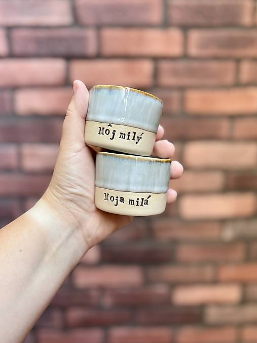 Nádoby - Moja milá & milý pre novomanželov - 17686939_