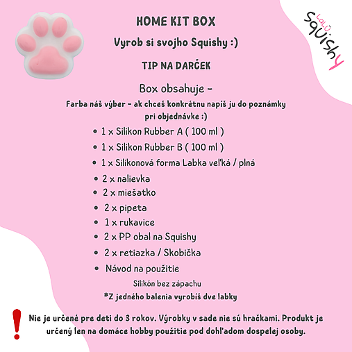 Squishy Home Kit - sada na výrobu Squishy