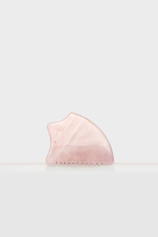 Iné - Masážny kameň Gua sha – Ruženín - 17688640_