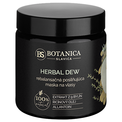 Vlasová kozmetika - Herbal Dew (9 divov bylín) - Rebalansačná maska pre lesklé vlasy bez pocitu mastnoty - 17688459_
