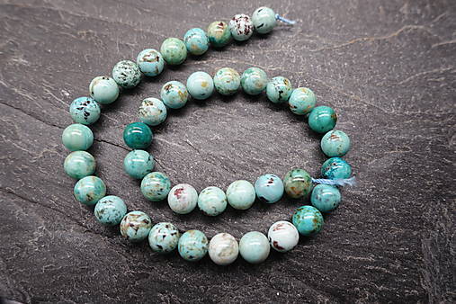 Minerály - Tyrkys peruánsky 4-6-8-10-12 (10mm (19ks)) - 17690375_