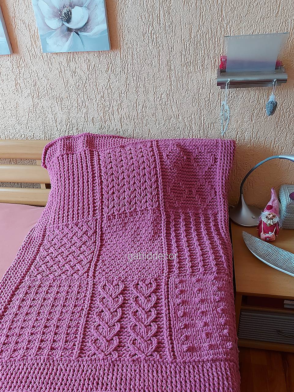 Jemnučká a ľahká detská deka z priadze alize puffy fine pachwork