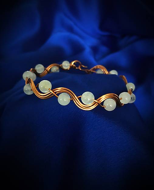 Náramky - náramok s krištáľom - 17689635_