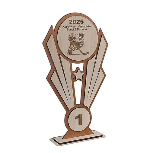 Dekorácie - Drevená trofej s vlastným logom a textom - j - 17688867_