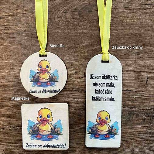 Papiernictvo - Darčeky pre škôlkárov – medaily, záložky, magnetky a prívesky s možnosťou personalizácie - 01 - 17689328_