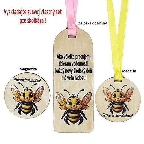 Papiernictvo - Darčeky pre škôlkárov – medaily, záložky, magnetky a prívesky s možnosťou personalizácie - 02 - 17689374_