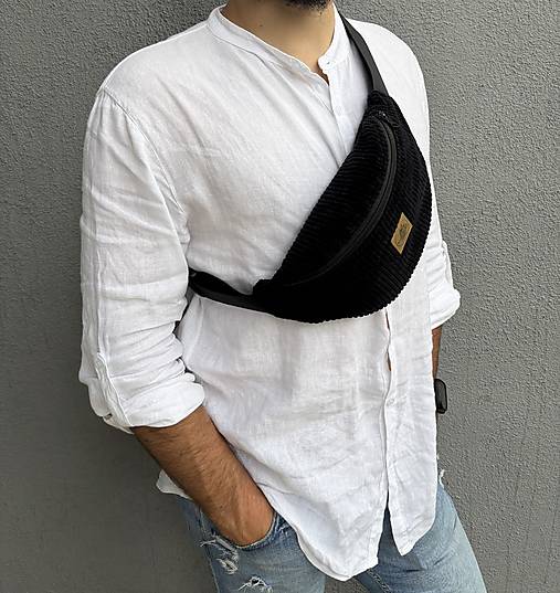 Kabelky - Upcyklovaná menčestrová ľadvinka - 17688677_