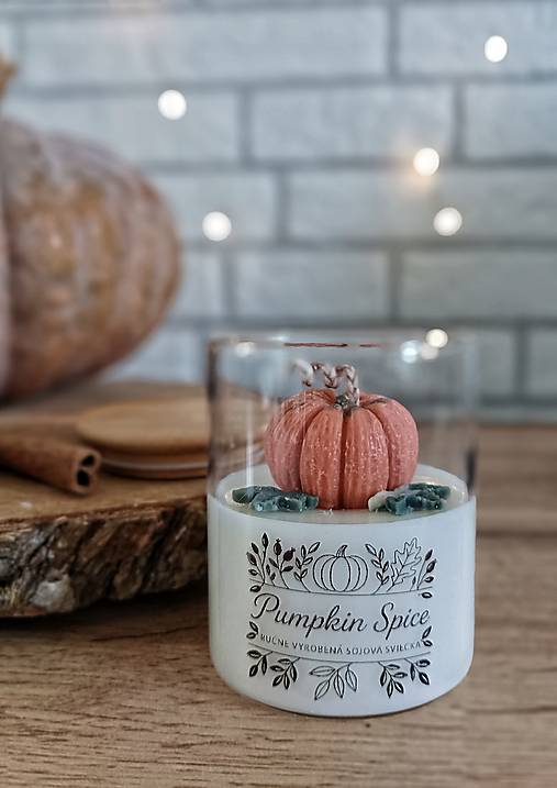 Sviečky - Sójová sviečka Pumpkin spice - 17690426_