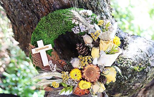 Dekorácie - Venček na hrob - 17692319_