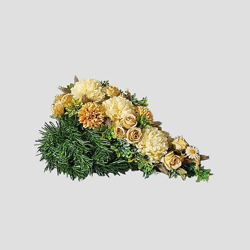 Dekorácie - Dušičky - spomienková ikebana na hrob č.110 - dekorácia - 17691622_