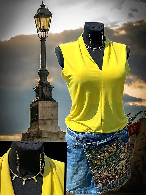 Kuratorský outfit Endži Fashion - Yellow