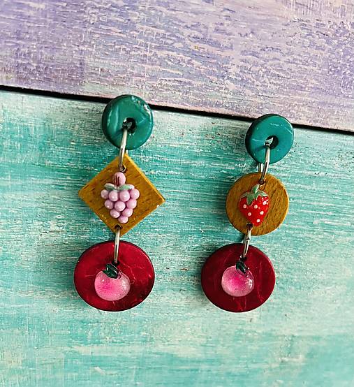 Náušnice - Náušnice Ovocné - 17694825_