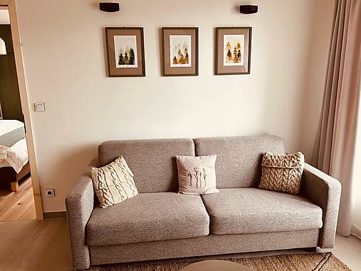 Úžitkový textil - Vetvičky na 100 % ľane - 17694725_