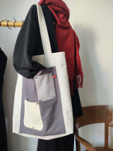 Veľké tašky - Taška z prírodného ľanu  - 17694013_