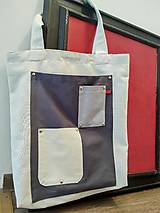 Veľké tašky - Taška z prírodného ľanu  - 17694030_