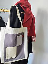 Veľké tašky - Taška z prírodného ľanu  - 17694036_