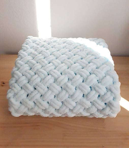 Detský textil - Puffy deka pre deti- bledučko modrá - 17693843_