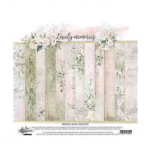 Papier - Scrapbook papier Lovely memories  Alchemy of Art  12 x 12 - 17695345_