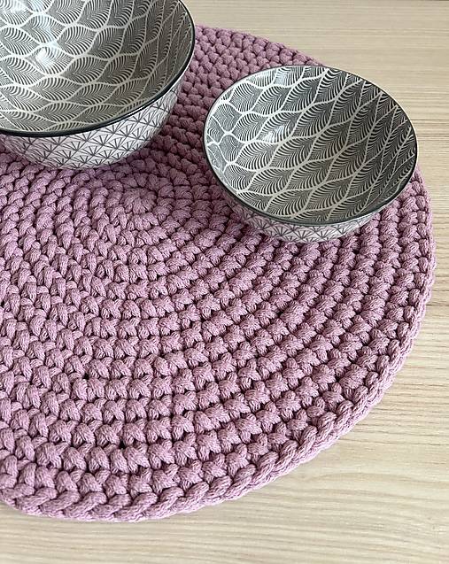 Úžitkový textil - Prestieranie na stôl. (Staro ružová) - 17696369_