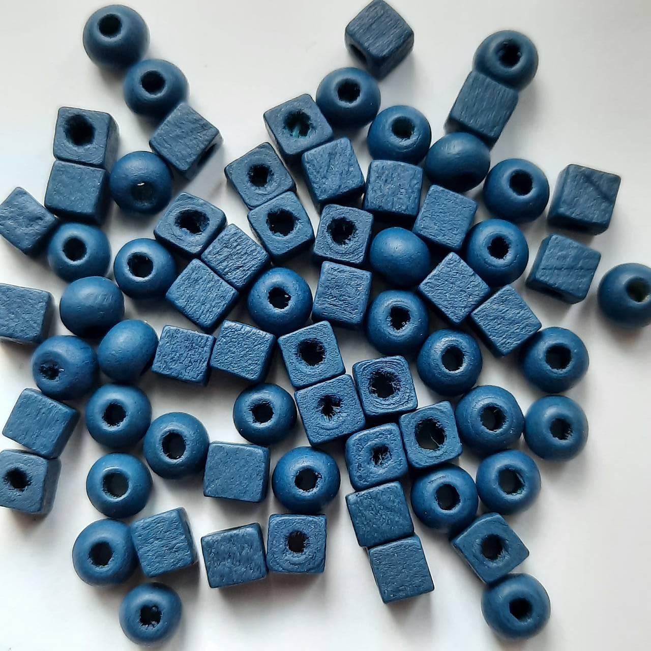 Drevené korálky MIX 5-6mm-cca 65ks