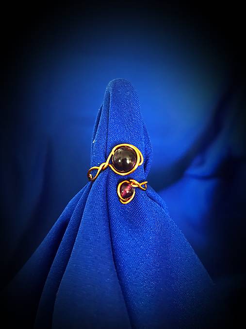 Prstene - prsteň s ametystom - 17696100_