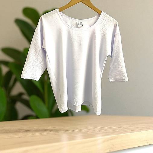 Topy, tričká, tielka - Dámské triko bílé kreš - M/L - 17695511_