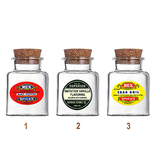 Nádoby - Dekoračné sklenené fľaše s vintage etiketou - 13 - 17696046_