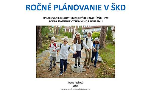 ŠKD> Ročné plánovanie - licencia pre 1-3 oddelenia