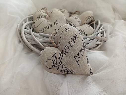 Dekorácie - Levanduľové srdiečká  - 17697003_