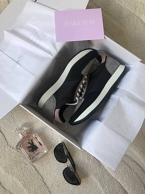 Ponožky, pančuchy, obuv - Športové tenisky "Maratónky" - sivé - 17699040_