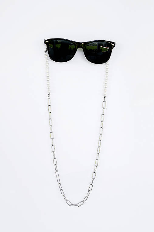 unisex perlová retiazka na okuliare - shell perly