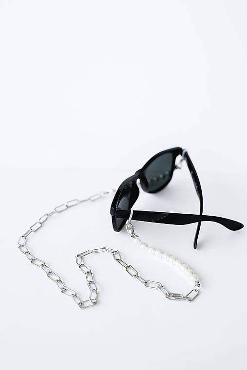 unisex perlová retiazka na okuliare - shell perly