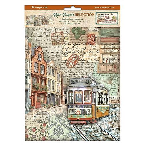 Papier - Ryžový papier Stamperia set DFSA 4XTV - 17699744_