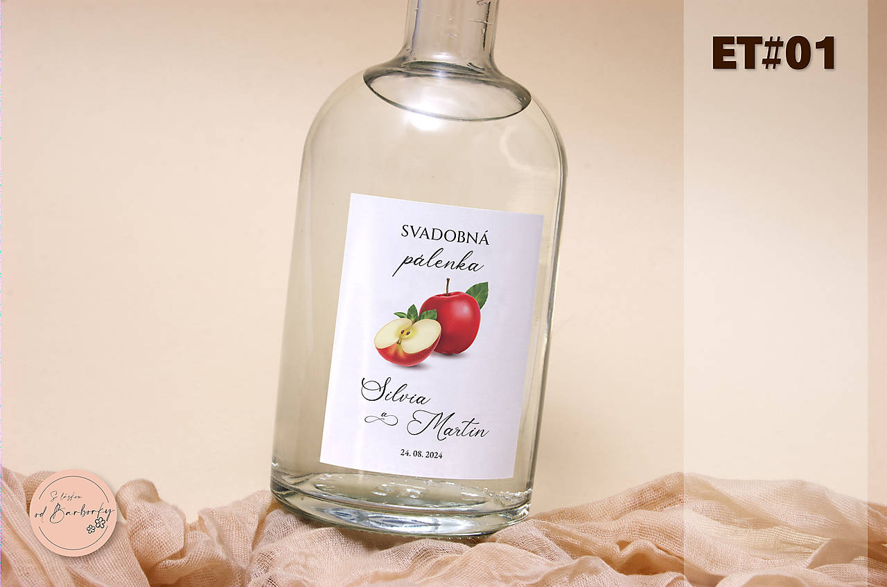 Lepiaca etiketa na jablkovicu ET#01