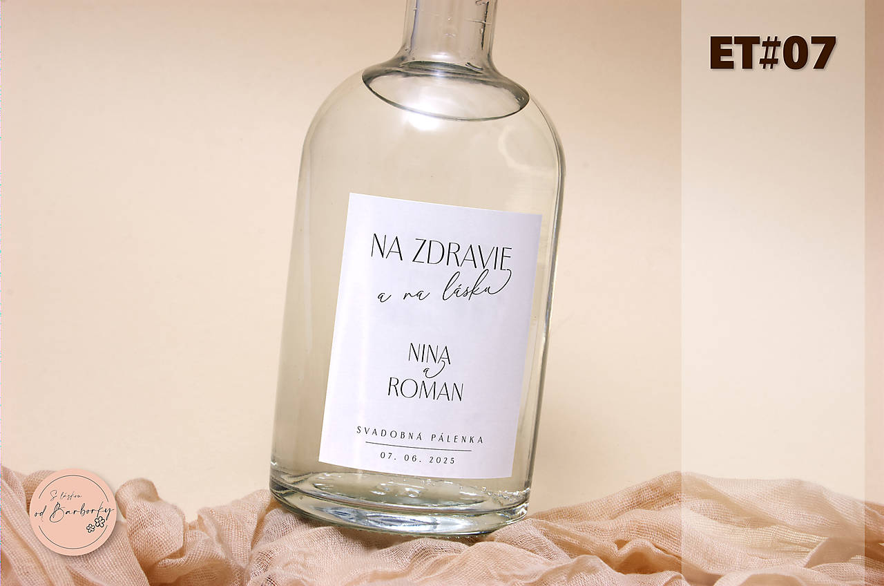 Lepiaca etiketa na alkohol ET#07