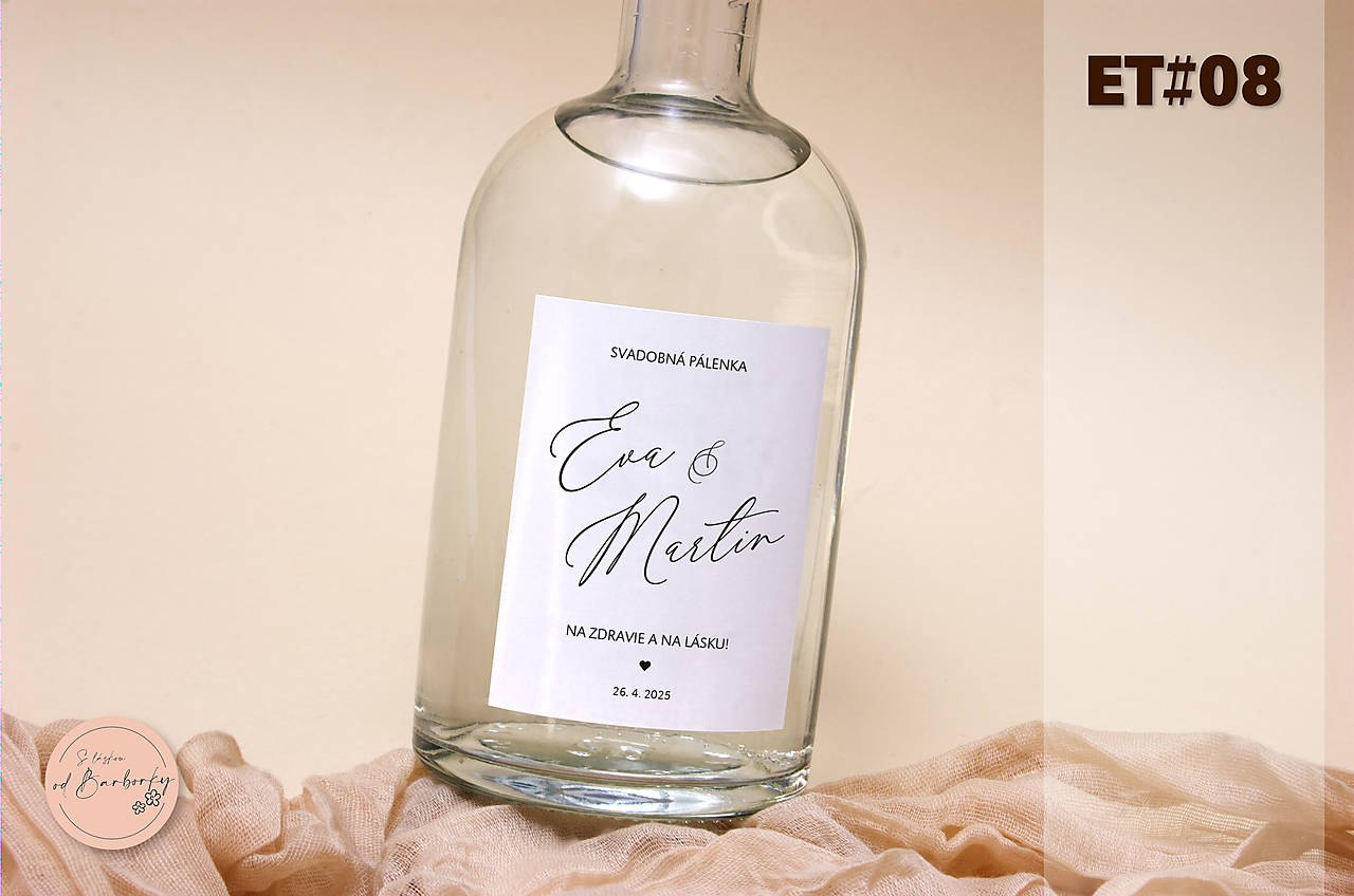 Lepiaca etiketa na alkohol ET#08