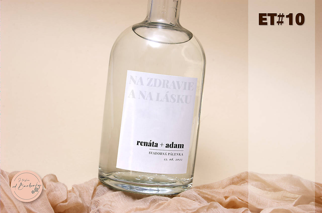 Lepiaca etiketa na alkohol ET#10