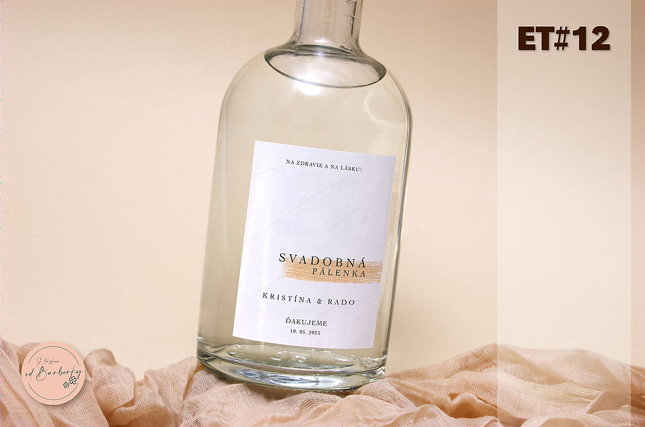 Lepiaca etiketa na alkohol ET#12