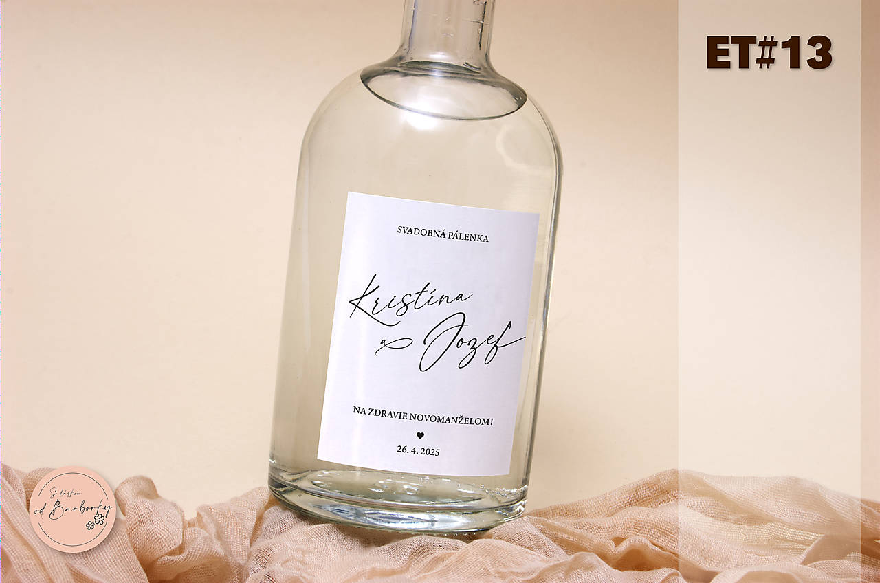 Lepiaca etiketa na alkohol ET#13