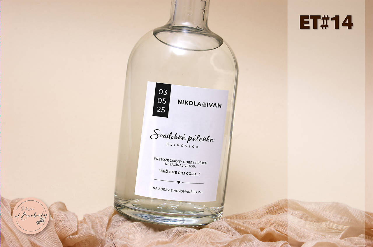 Lepiaca etiketa na alkohol ET#14