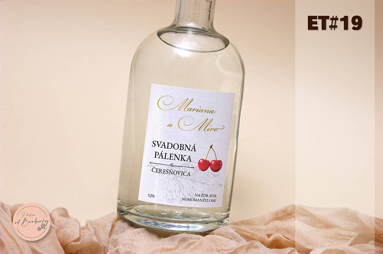 Lepiaca etiketa na čerešňovicu ET#19